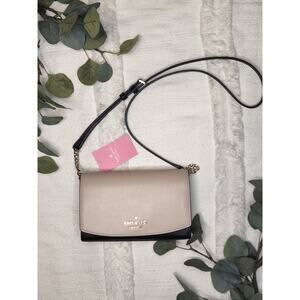 Kate Spade Small Flap Crossbody in Warm Beige Multi